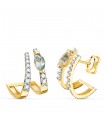 Pendientes Meraki Oro 18K Topacio Azul