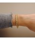 Pulsera Cadena Cordón Oro 18K 3mm 19cm | pulsera cadena |ALDA JOYEROS, joyería online