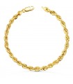Bracelet Corde Torsadée Or 18K 20cm