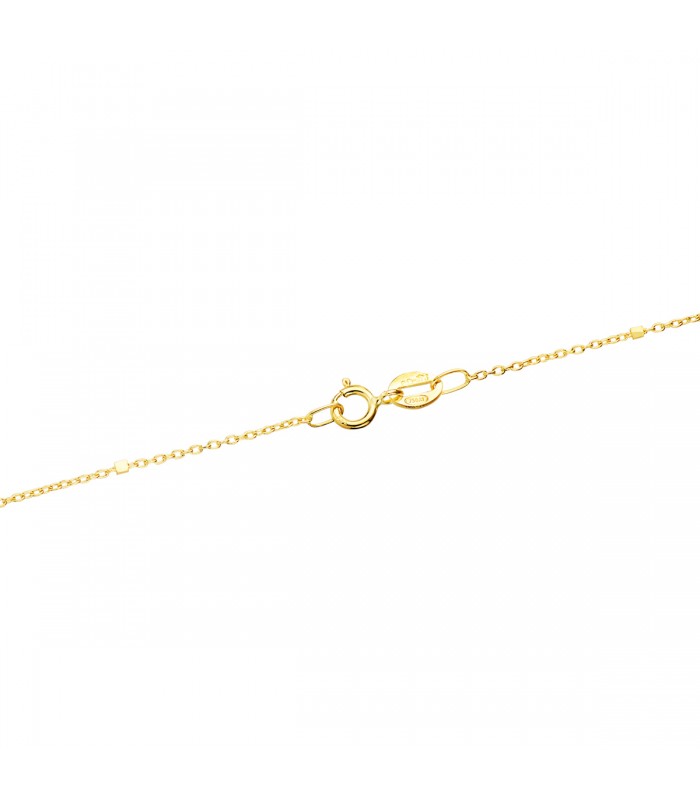 Cadena Choker Forzada Cubos 1 mm 18K 38cm - Gargantillas de moda - cadena mujer, cadenilla oro