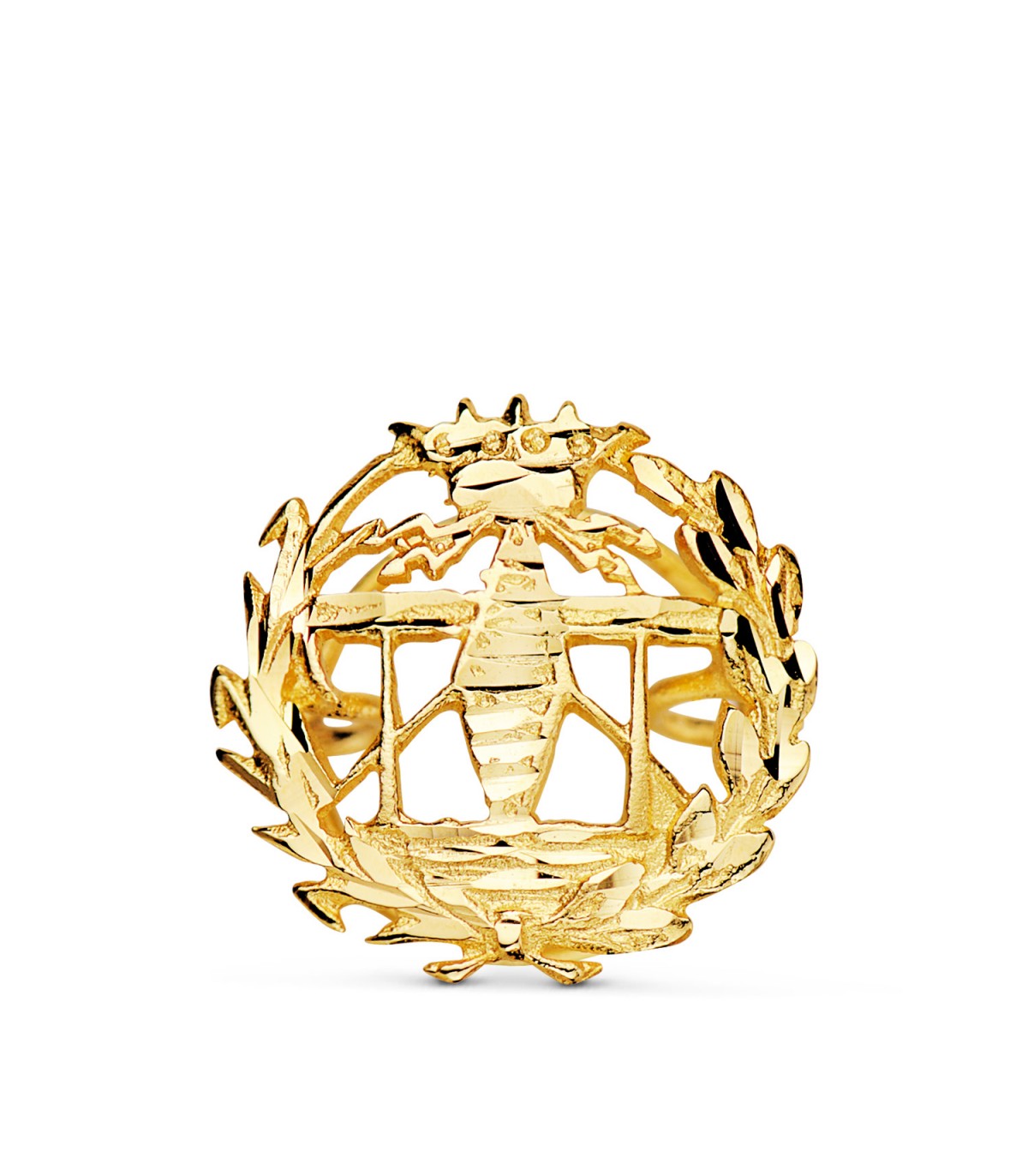 Insignia profesional Telecomunicaciones Oro 18K - Pin profesiones - carreras universitarias - emblema, escudo de oro