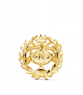 Insignia profesional Química Oro 18K - Pin profesiones - carreras universitarias - emblema, escudo de oro