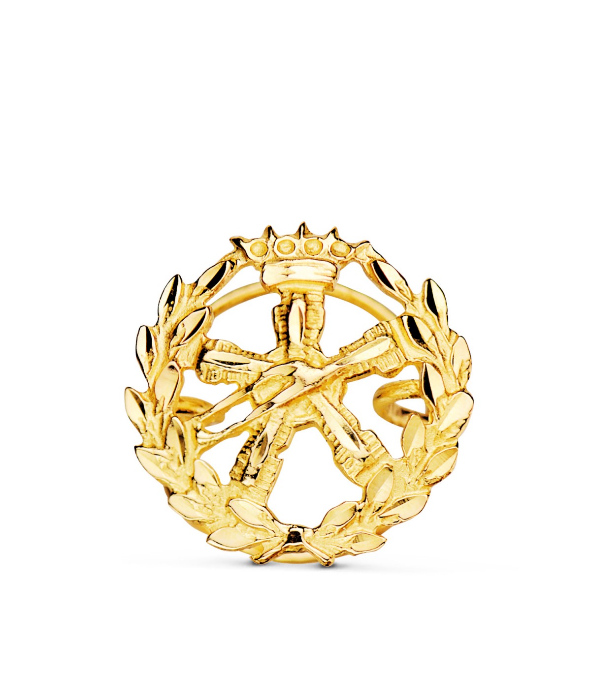 Insignia profesional Ingeniería Aeronáutica - Pin profesiones - carreras universitarias - emblema, escudo de oro