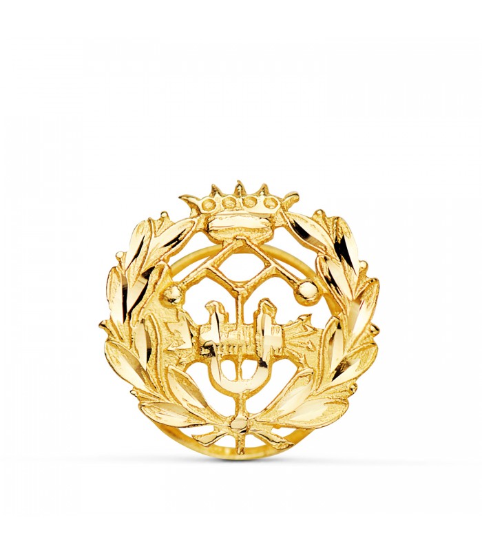 Insignia profesional Ingeniería Industrial Oro 18K - Pin profesiones - carreras universitarias - emblema, escudo de oro