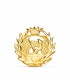 Insignia profesional Ingeniero de caminos Oro 18K - Pin profesiones - carreras universitarias - emblema, escudo de oro