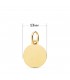 Pendentif Zodiaque Capricorne Or 18K 13mm Mate