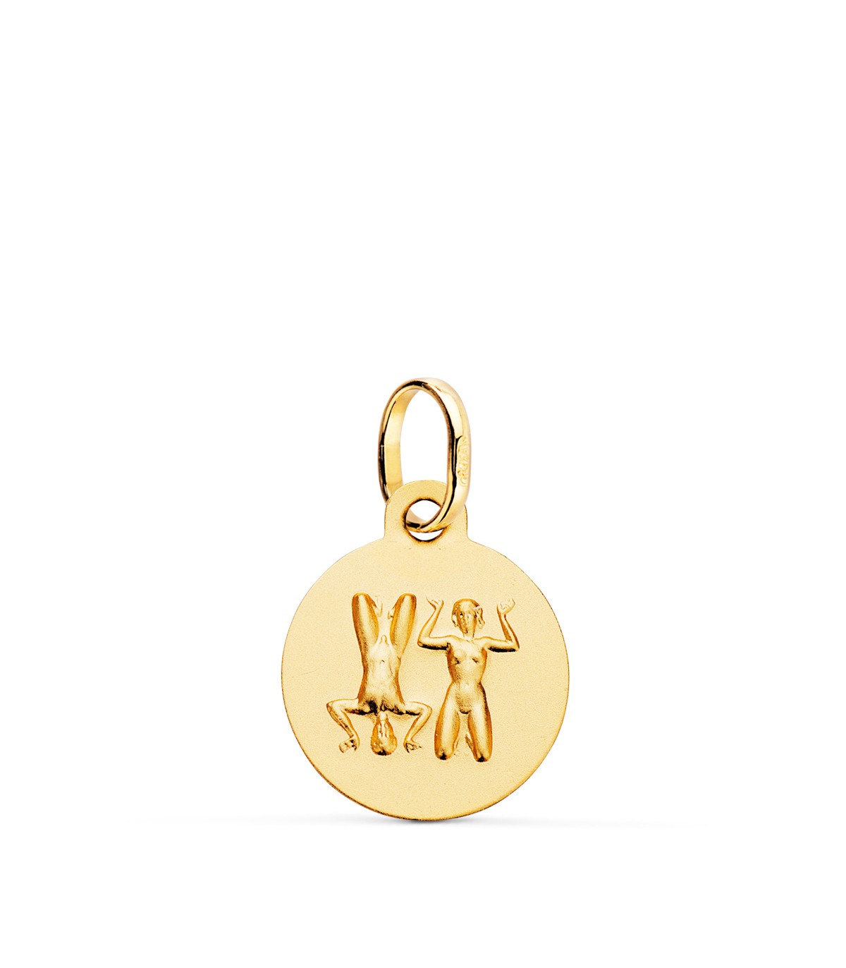 Colgante Horóscopo Géminis Oro 18K 13mm - Signo del zodiaco - Medalla de oro