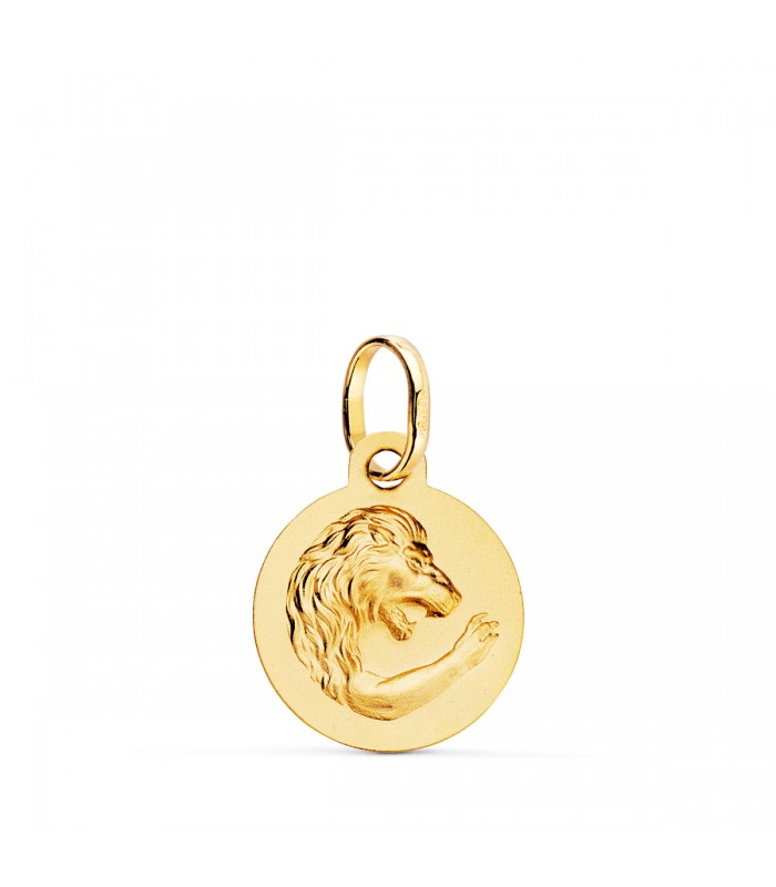 Pendentif Lion Zodiaque En Argent 925 Rhodié - 18 Mm Ovale, Filigrane, Neuf Avec étiquettes