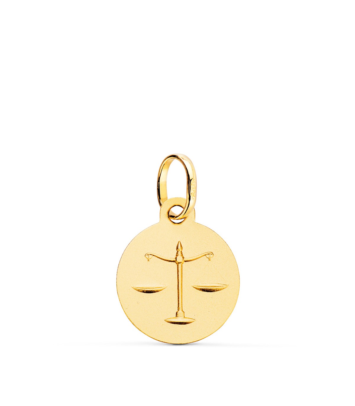 Colgante Horóscopo Libra Oro 18K 13mm - Signo del zodiaco - Medalla de oro