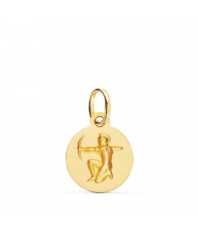 Colgante Horóscopo Sagitario Oro 18K 13mm - Signo del zodiaco - Medalla de oro