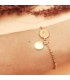 Pulsera Medalla Milagrosa Oro 18K 19cm - pulseras mujer | Alda Joyeros, joyería online