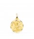 Medaglia San Michele lavorata oro 750 18 mm, ciondoli religiosi.