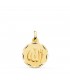 Dios Alá Medalla Oro 18K 16mm Tallada - Medalla de oro - colgante allah en árabe