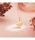 Dios Alá Medalla Oro 18K 16mm Tallada - Medalla de oro - colgante allah en árabe