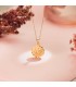 Pendentif Allah Or 18K 16 mm Facetté