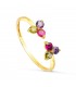 Bague Ouverte Meralo Or 18K Tutti Frutti