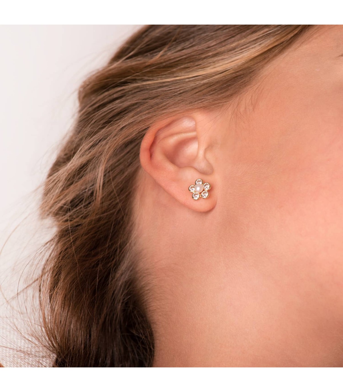 Pendientes oro amarillo Bastet 18 Ktes