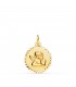 Medalla para bebé de ángel de la guarda - oro 18 kilates - joyeria online | Medalla Ángel Querubín Oro 18K Talla 16mm