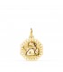 Médaille Octogonale Ajourée Ange 18K 14mm Brillant