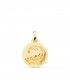 Medalla niño del pesebre oro 18K 16mm Mate - medalla religiosa - medalla nacimiento niño Jesús