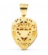 Löwenkopf-Anhänger Gold 750 (18K) P7431 Massiv, Schmuck Herren