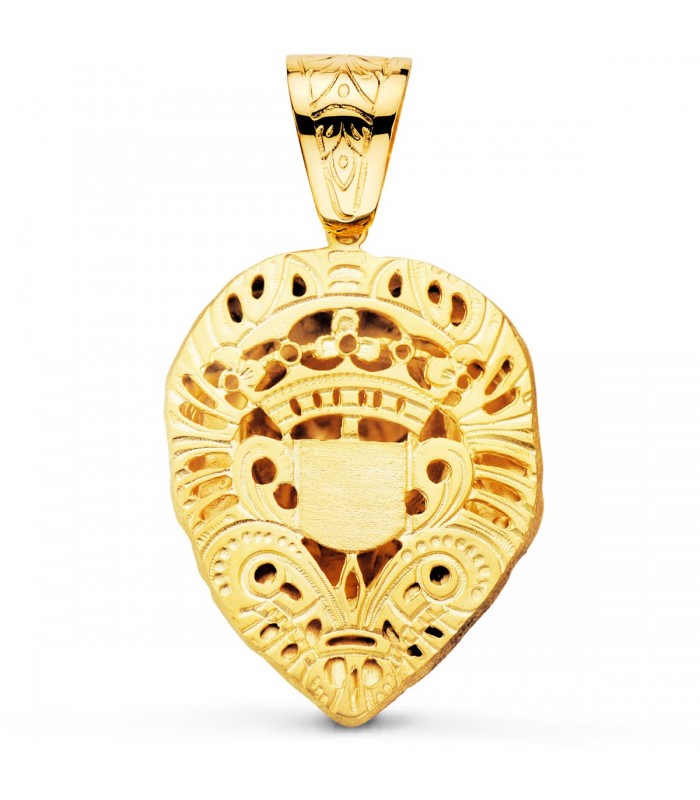 Löwenkopf-Anhänger Gold 750 (18K) P7431 Massiv, Schmuck Herren