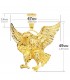 Pendentif Aigle Américain Or Jaune 18K