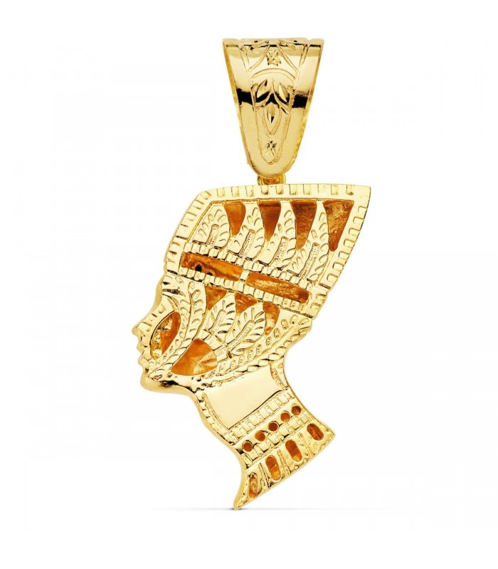 Pharao Anhänger blauem Zirkonia, Gold 750 (18K) P7321-AZ Herren