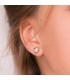 Boucles et Clous d'oreilles en or pour fille et enfant - Mercedes 6.5 mm Or jaune 750