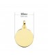 Pendentif Zodiaque Cancer Or 18K 16 mm