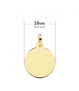 Colgante personalizado - colgante con grabado - chapa de oro