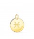 Colgante Zodíaco "Poissons" Oro 18K 16 mm - Signo del zodiaco - collares horoscopos