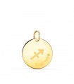 Pendentif Zodiaque Sagittaire Or 18K 16 mm