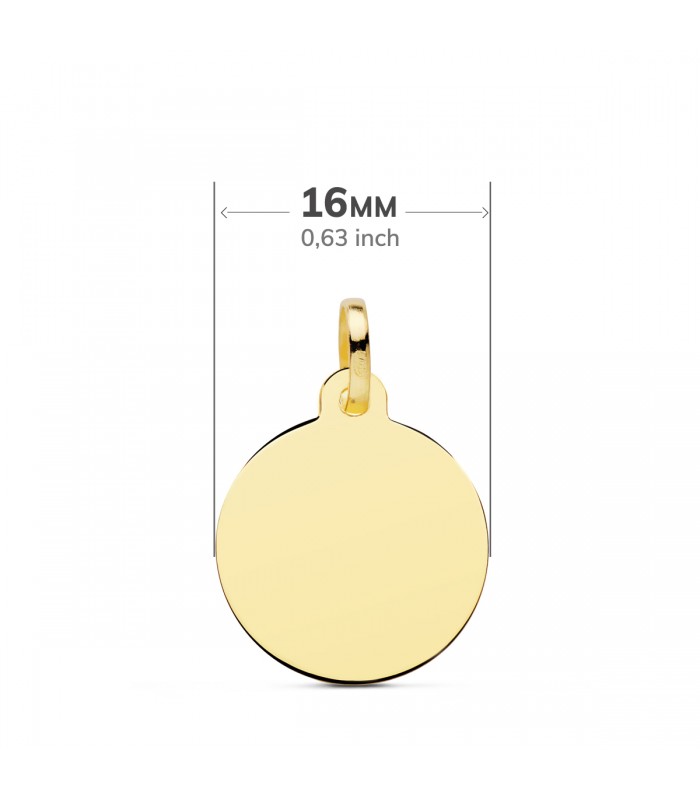Colgante personalizado - colgante con grabado - chapa de oro