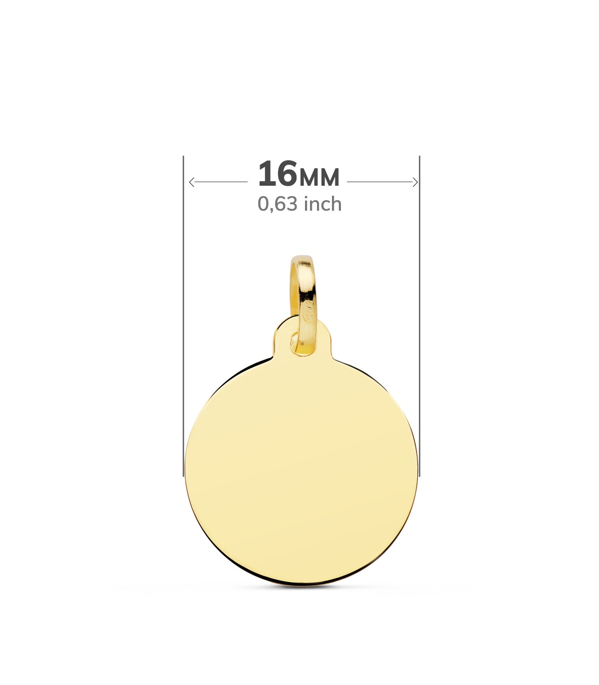 Colgante personalizado - colgante con grabado - chapa de oro