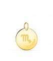 Pendentif Zodiaque Scorpion Or 18K 16 mm