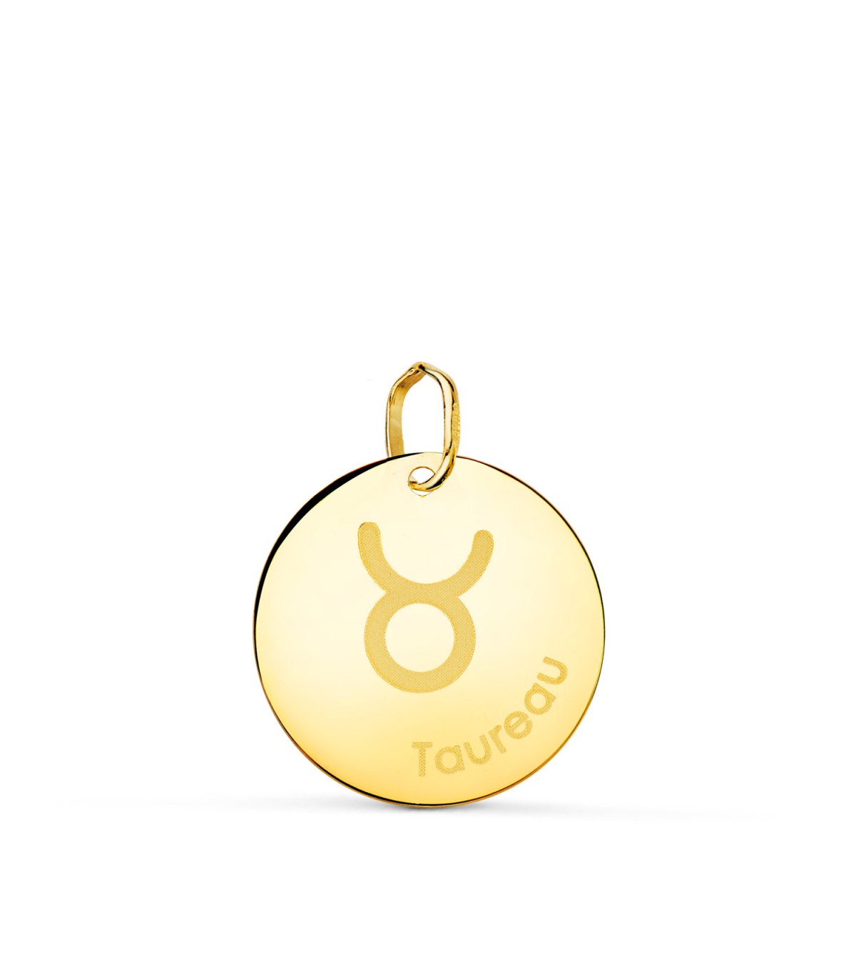 Colgante Zodíaco "Taureau" Oro 18K 16 mm - Signo del zodiaco - collares horoscopos