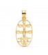 Kreuz von Caravaca, massiv, 30 mm – religiöser Anhänger, 750er Gold - Krankheiten Schutzsymbol