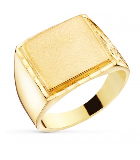 Sello hombre Oro 18K Julien macizo - ANILLOS DE ORO HOMBRE -JOYAS HOMBRE
