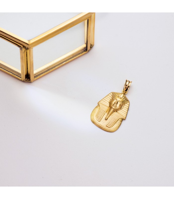 Pendentif Toutankhamon Or Jaune 18K 24mm