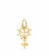 Colgante Cruz Huguenotte Oro 18K 24mm - joyas online - joyería de oro