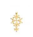 Colgante Cruz Huguenotte Oro 18K 28mm