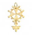 Hugenottenkreuz Anhänger 750 Gold P657