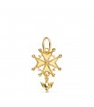 Croce Ugonotta oro 18 Kt 23 mm