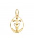 Camargue-Kreuz aus 18 Karat Gelbgold, 25 mm – Religiöses Symbol Frankreichs