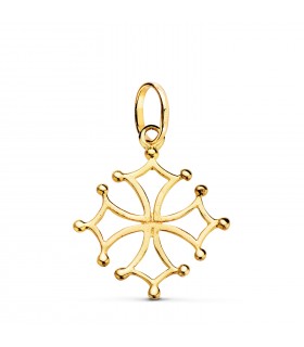 Pendentif Croix Occitane Or 18 K 23 mm