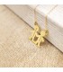 Collier personnalisable silhouette garçons Or 18K
