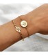 Bracelet Femme Or 18K Arbre de vie Nacre 20cm - bracelet femme, bracelet or, bijoux en ligne