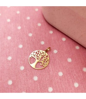 Ciondolo Albero della Vita 20mm oro giallo 18kt | Gioielli portafortuna da donna, online