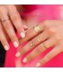 Anell Citrino Baguette Meraki oro 18kt| Anelli con pietre preziose e naturali